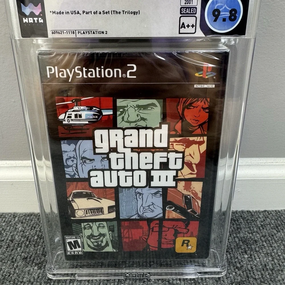Grand Theft Auto III GTA‎ 3 Trilogy PlayStation 2 PS2 Graded WATA 9.8 A++ SEALED